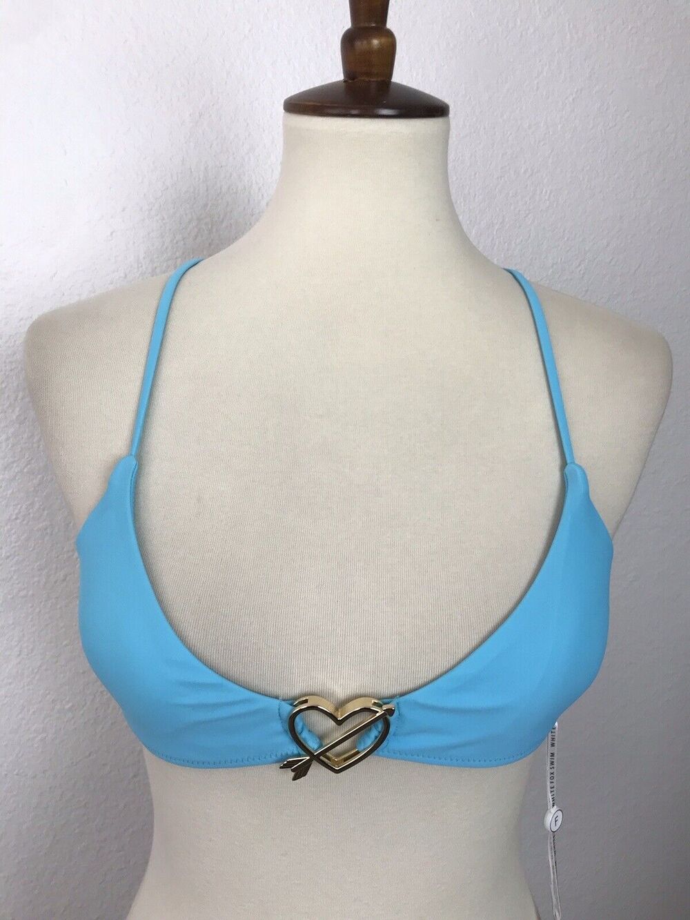 White Fox Swim Arrow To My Heart X Back Bikini Top Swimwear